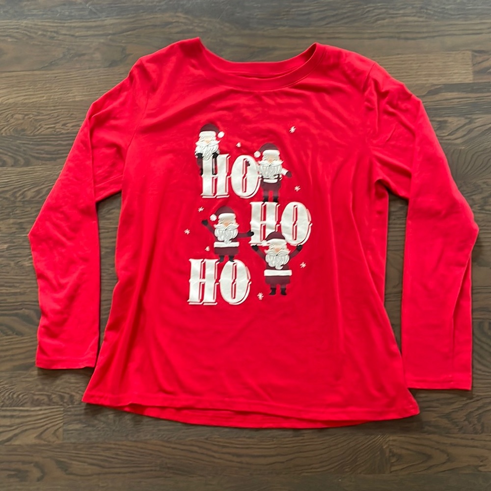 Red Christmas Pajama Top